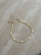 925 | Taşlı Mix Plaka Bileklik