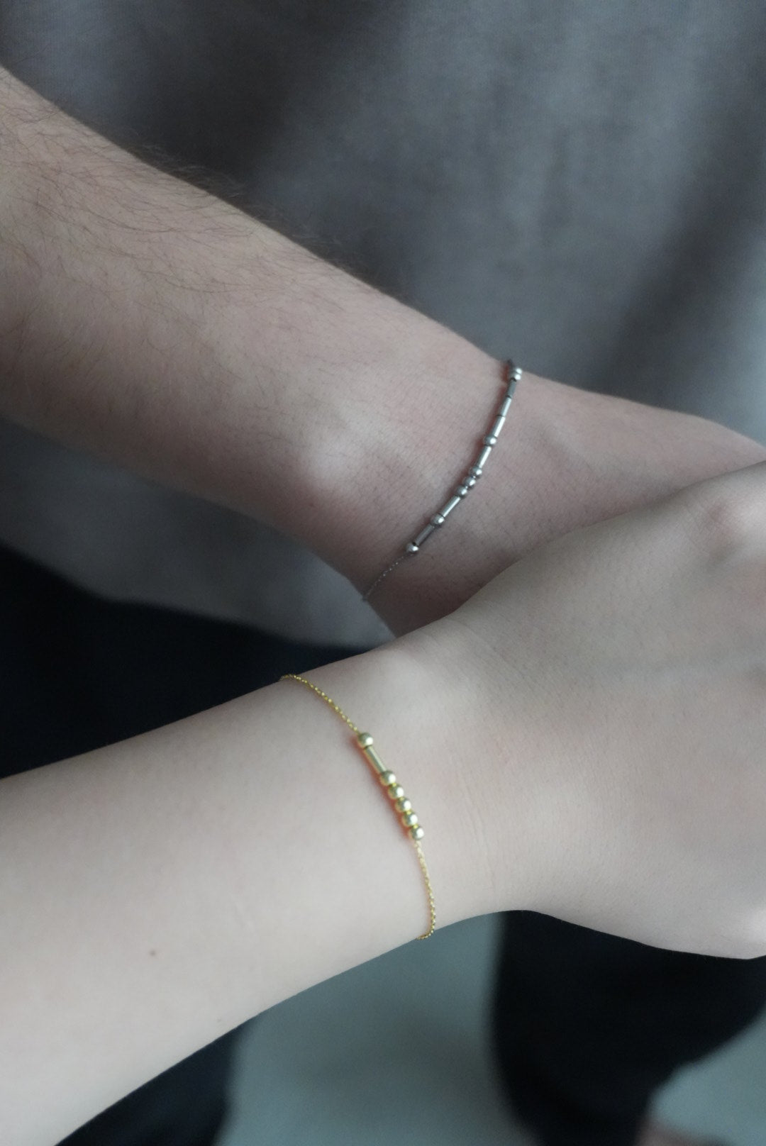 925 | Mors İsim Bileklik ( Çift )