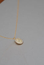 925 | Mini Taşlı Plakada Harf Kolye