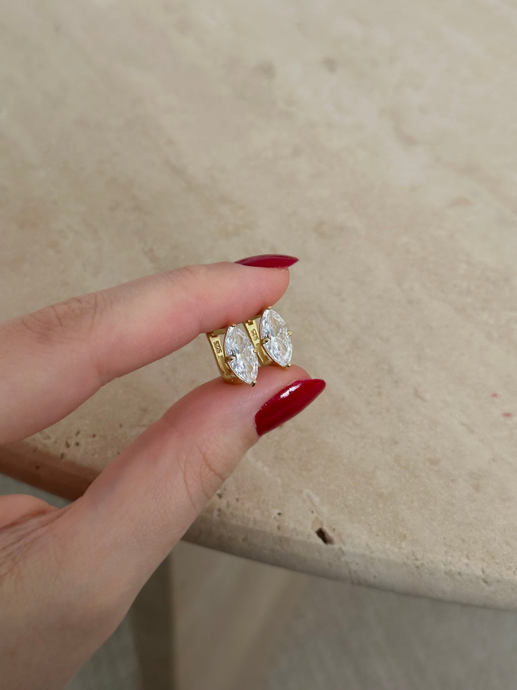 925 | Marquise Taşlı Küpe