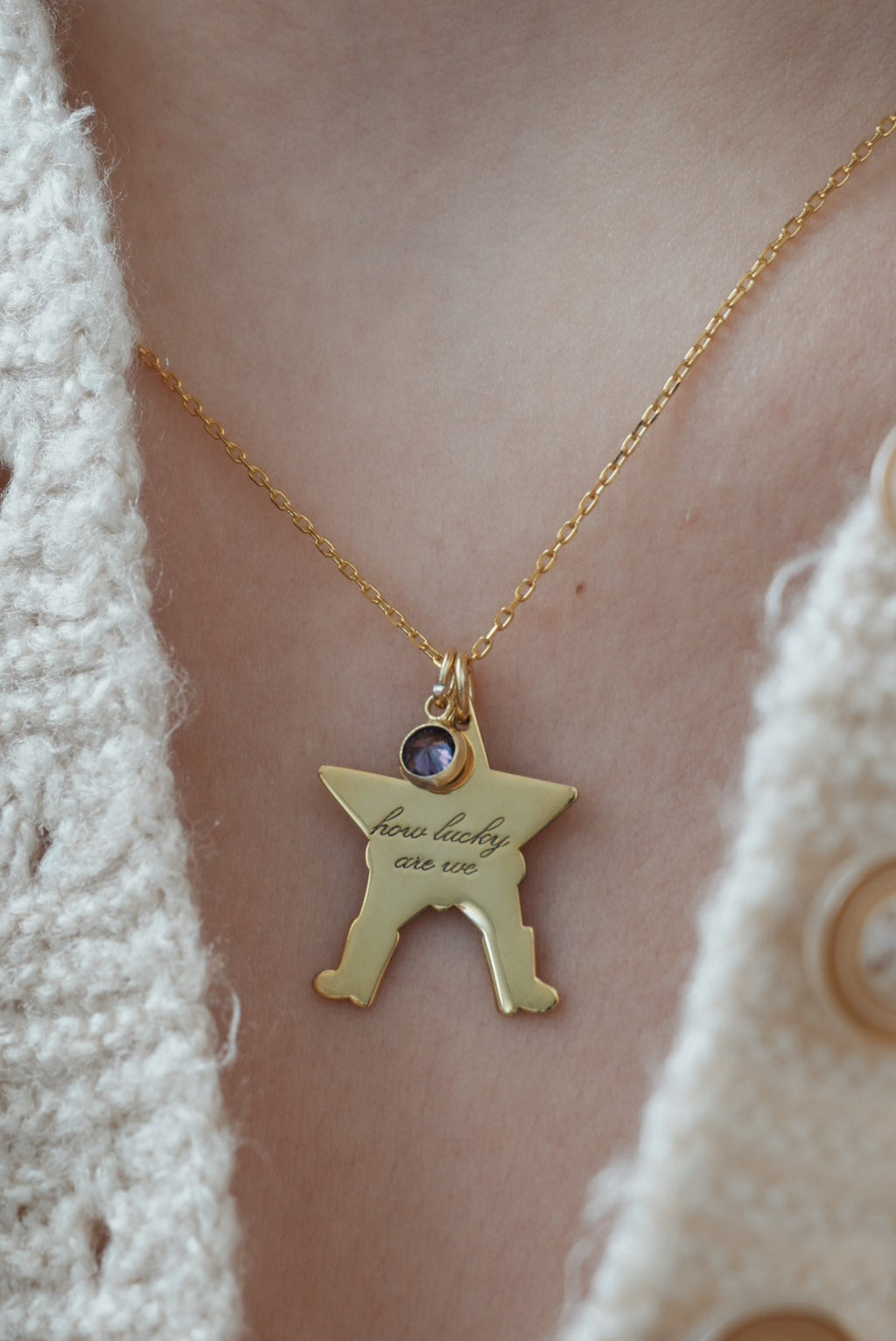 925 | “Yıldızına Yaz” Doğum Ayı Taşlı Kolye