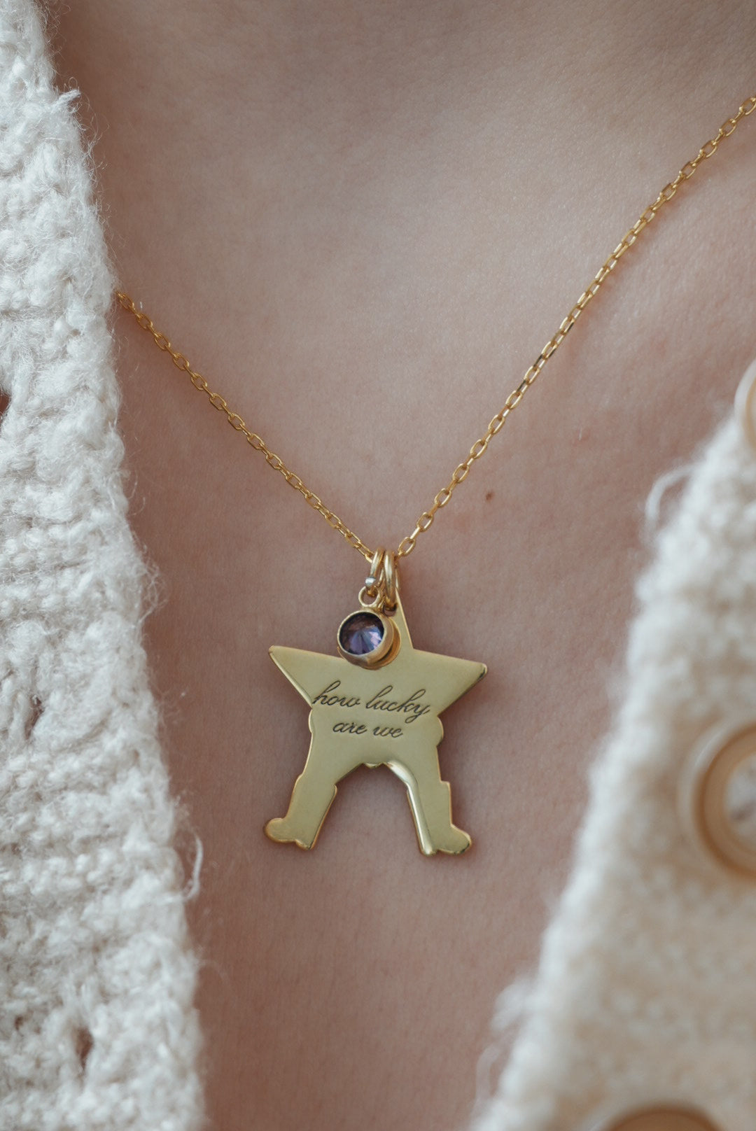 925 | “Yıldızına Yaz” Doğum Ayı Taşlı Kolye