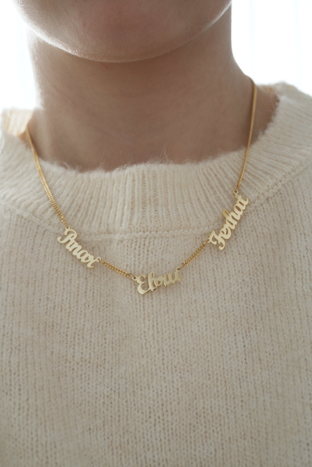 925 | Üç İsimli Kolye - Gurmet Zincir