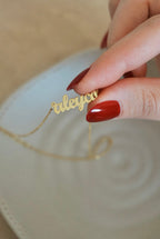 925 | Mini Vintage İsim Kolye