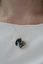 925 | Fotoğraflı İnce Oval Kolye