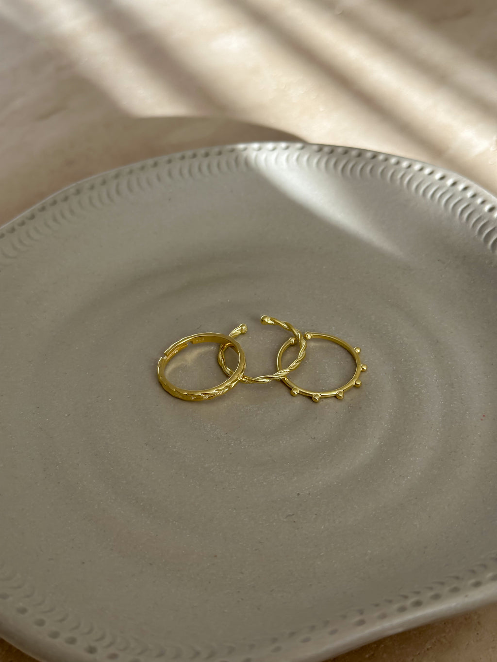 925 | Minimal Üçlü Yüzük