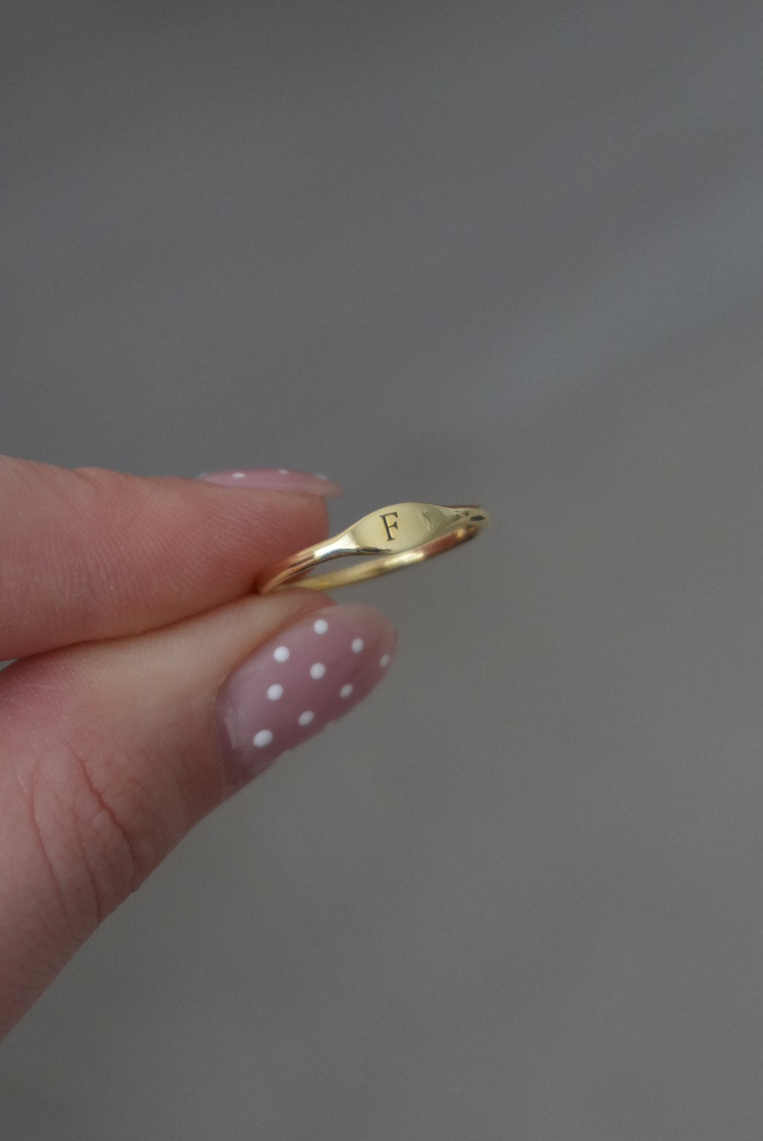 925 | Minimal Harf Yüzük