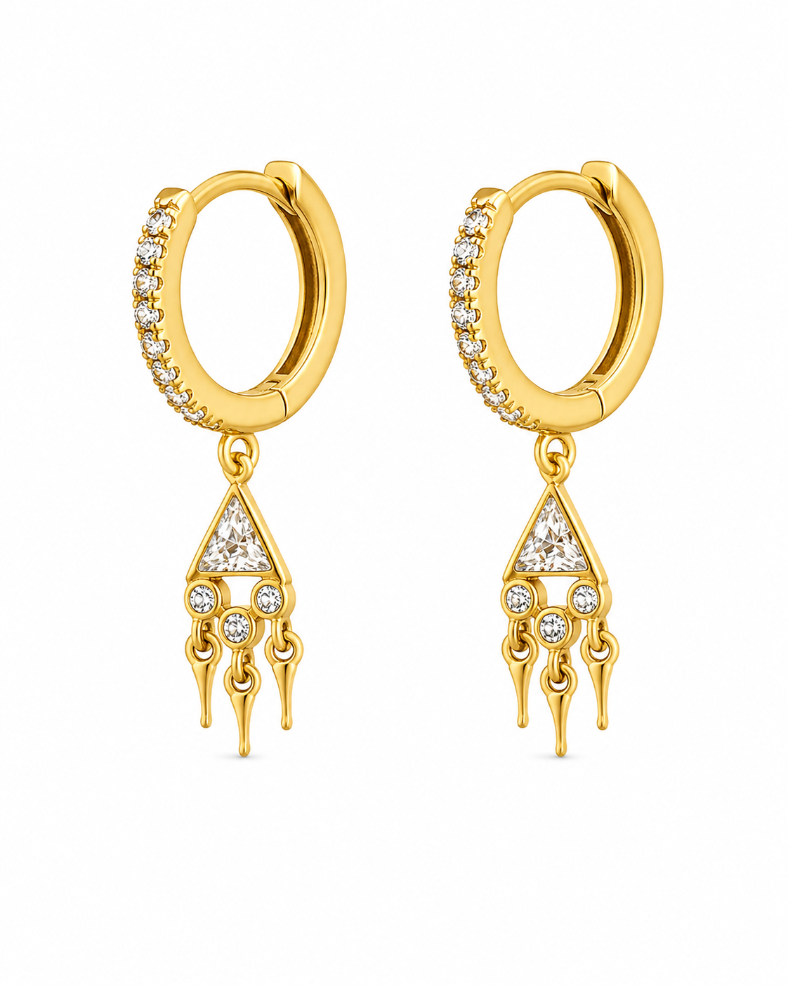 925 | Taşlı Sarkıt Model Küpe