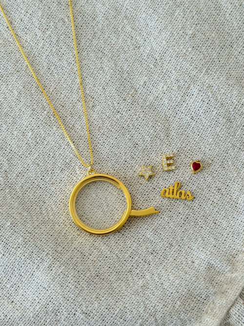 925 | Düz Story Locket Kolye