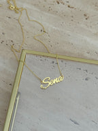 925 | Vintage Font Yazı Kolye