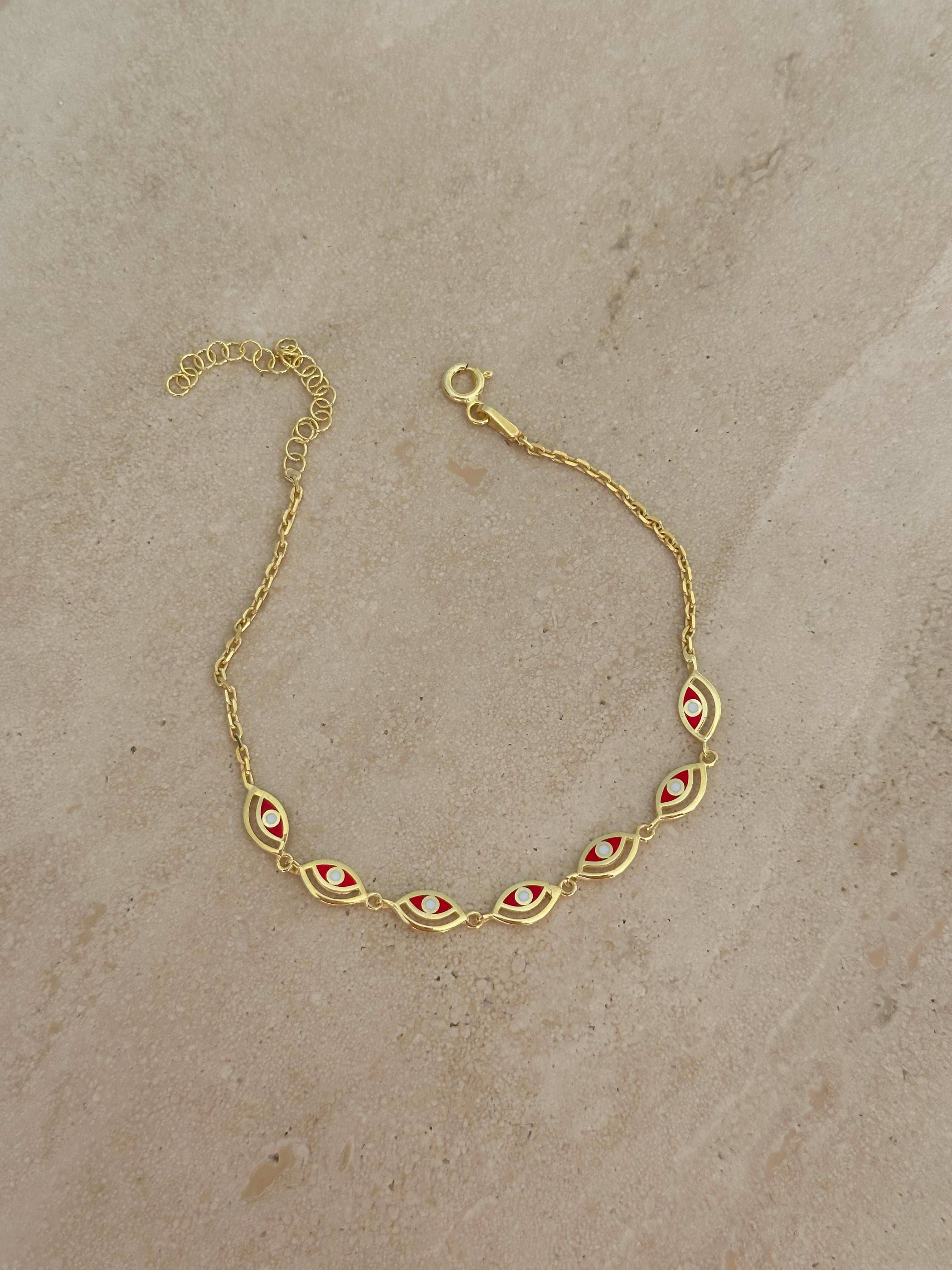 925 | Kırmızı Göz Bileklik