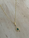 925 | Yeşil Taşlı Serenay Kolye