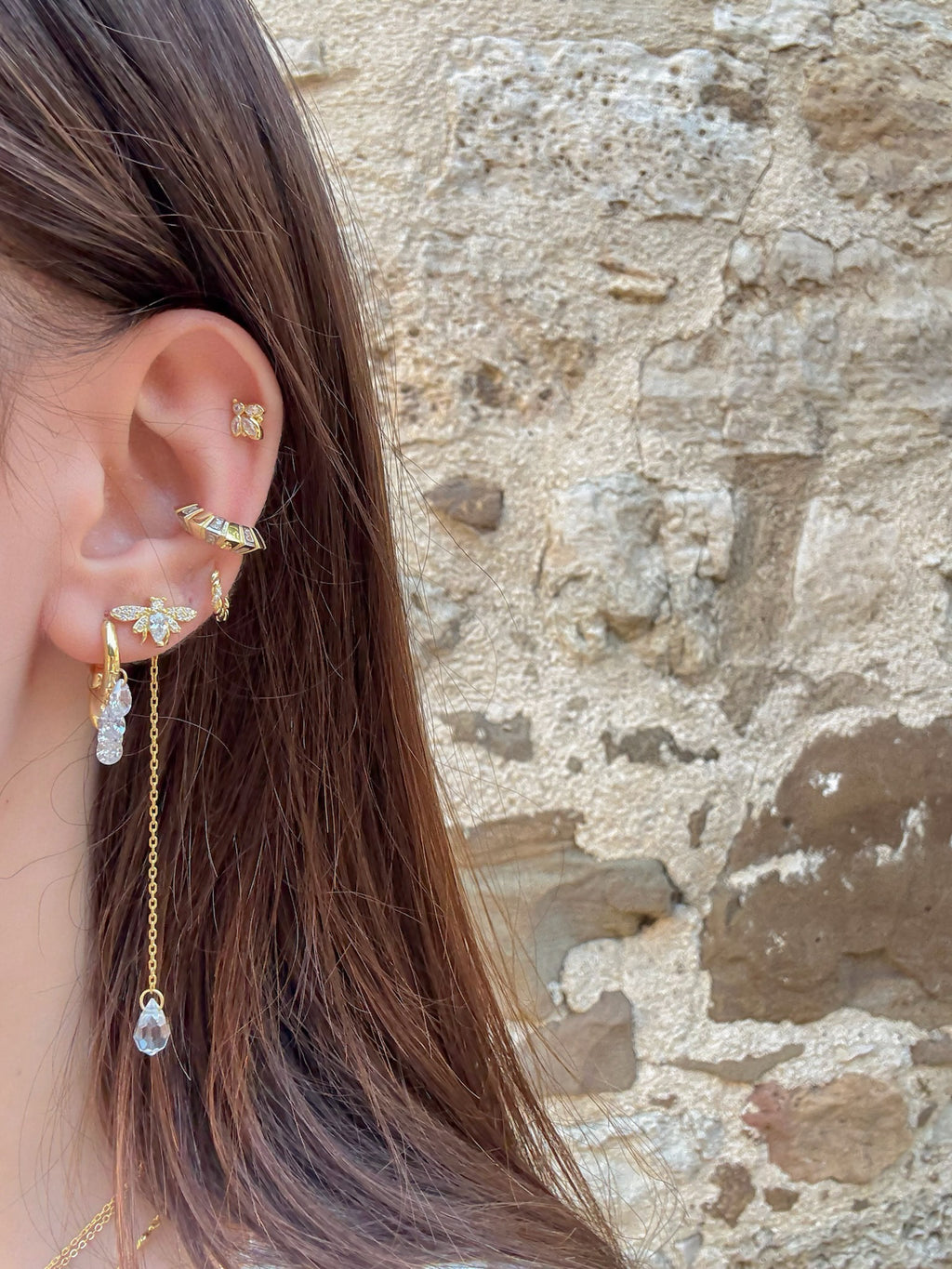 925 | Taş Sallantılı Küpe