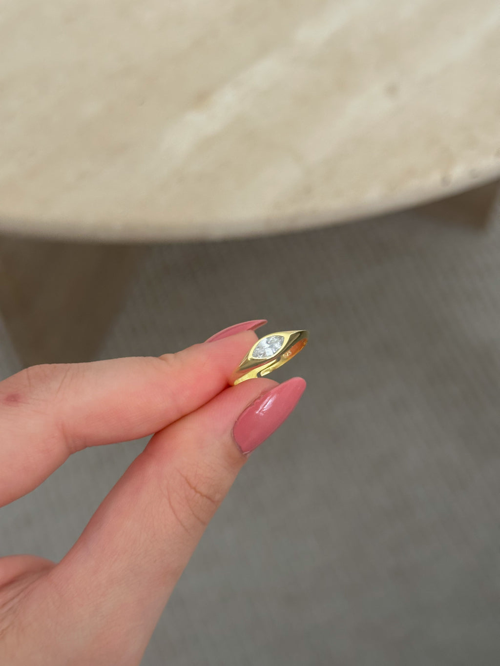 925 | Badem Taşlı Yüzük