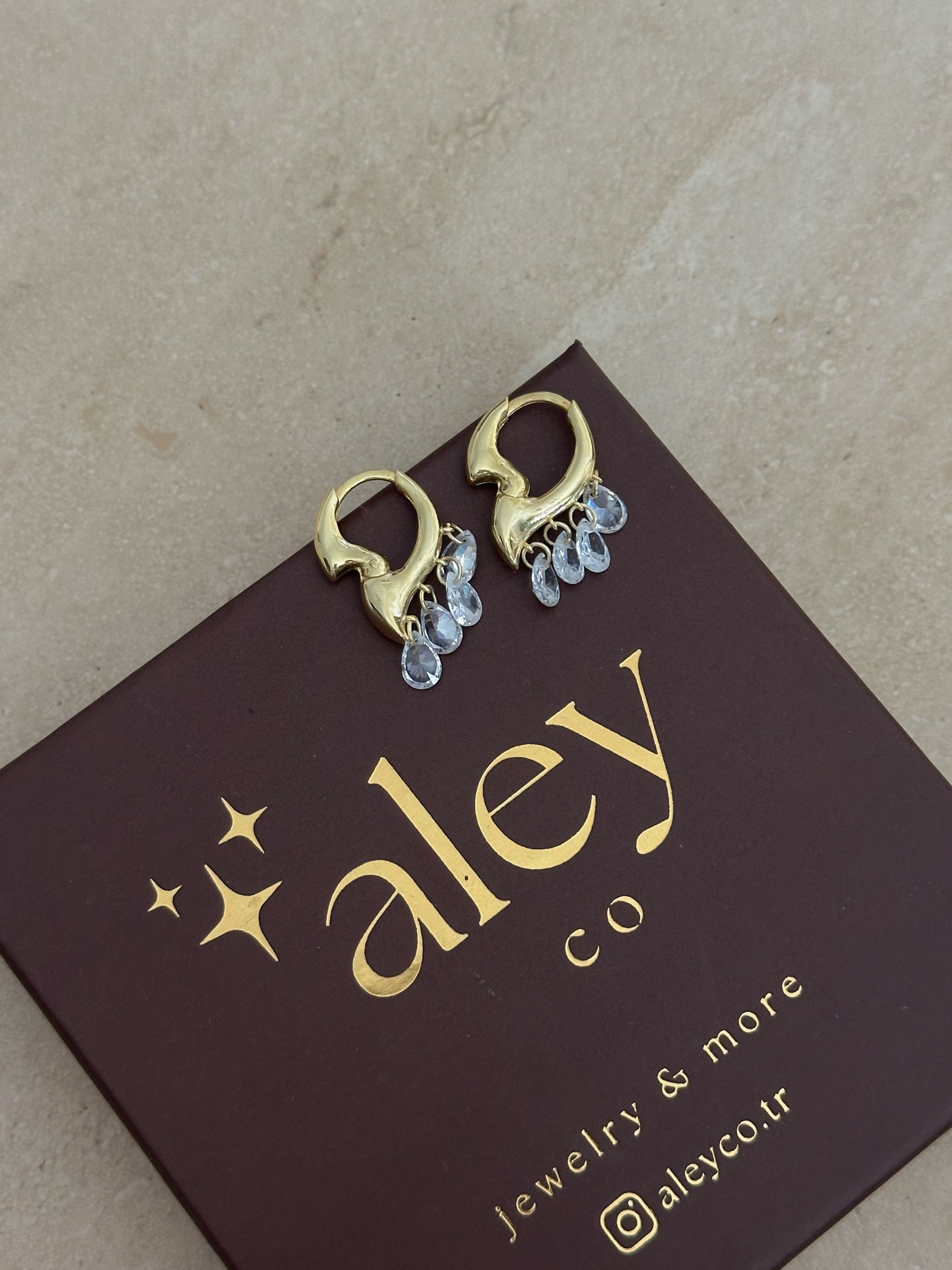 925 | Taş Sallantılı Küpe