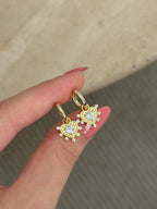 925 | Taşlı Kalp Küpe