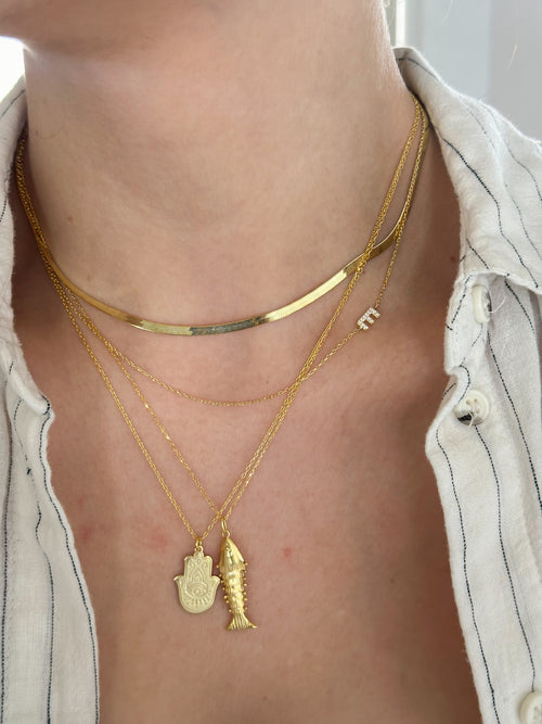 925 | 3 Boyutlu Balık Kolye