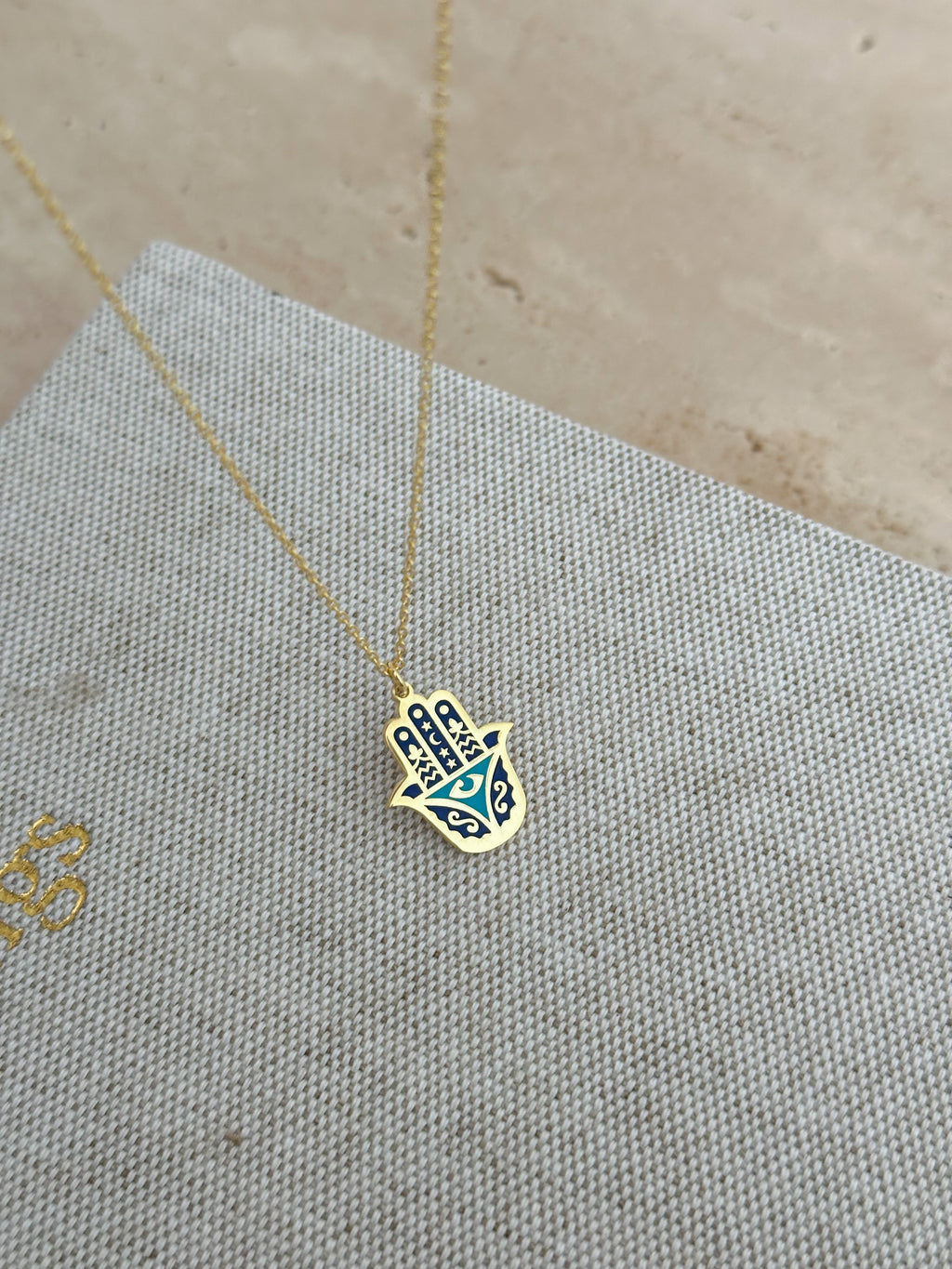 925 | Renkli Hamsa Kolye
