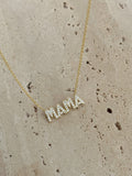 925 | Taşlı Mama Yazılı Kolye